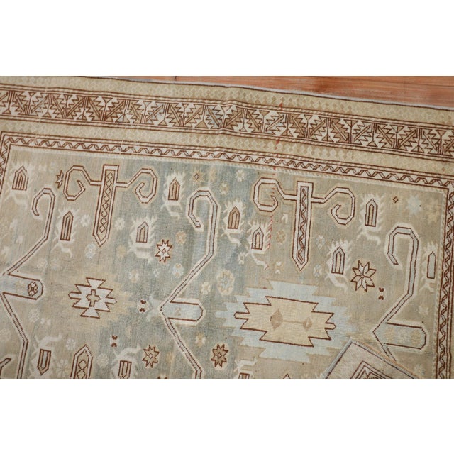 Early 20th Century Light Green Perpedil Rug - 3'3" x 4'2" For Sale In New York - Image 6 of 8