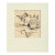 1970s Abstract Figures and Landscape Drawing by David Rosen For Sale