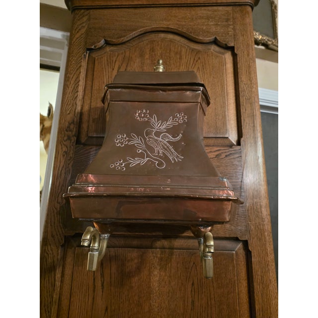 Antique Copper Lavabo With Cabinet For Sale - Image 15 of 18