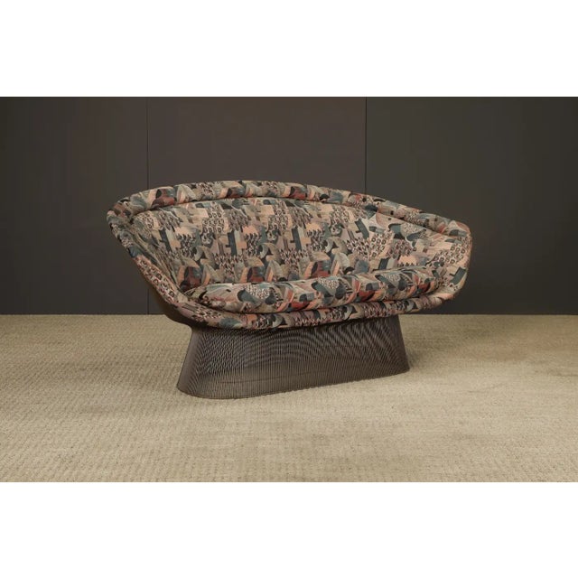 Mid-Century Modern Warren Platner Bronze Wire Sofa for Knoll International, C 1966 For Sale - Image 3 of 17