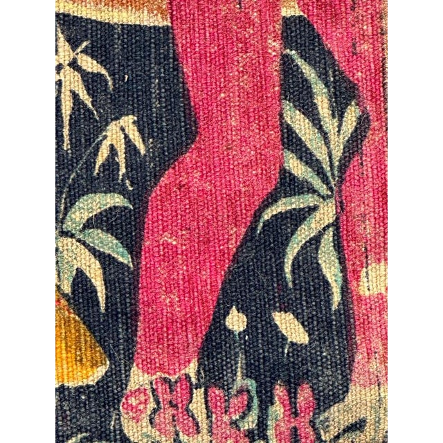 Vintage French Screen Printed Tapestry, 1970s For Sale - Image 18 of 18