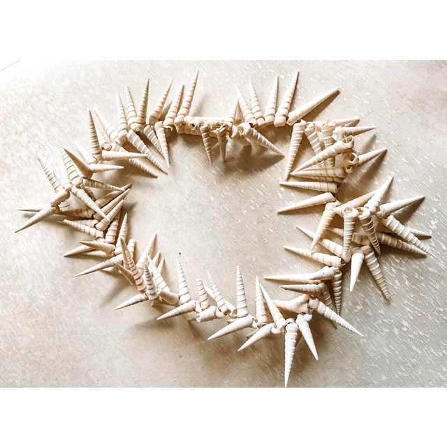 Vintage Coastal Beach Seashells Holiday Christmas Garland or Table Decor For Sale - Image 4 of 11