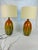 A set of large midcentury drip glaze lamps. With their deep luster and vibrancy, they are an incredible addition to...