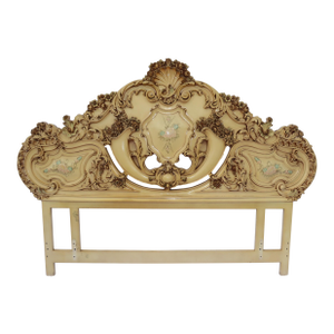 Italian Antique Rococo Baroque King Size Headboard