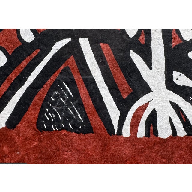 About this piece: a screenprint by the sirigu women's organisation for pottery and art (swopa) of ghana's upper east...