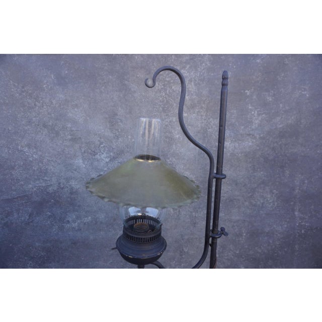 1930s 1930s Monterey Wrought Iron Lantern Floor Lamp For Sale - Image 5 of 8