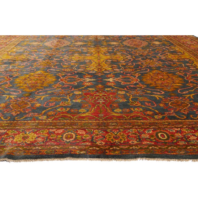 Late 19th Century Persian Sultanabad Rug, 10'05 X 19'00. For Sale - Image 4 of 10