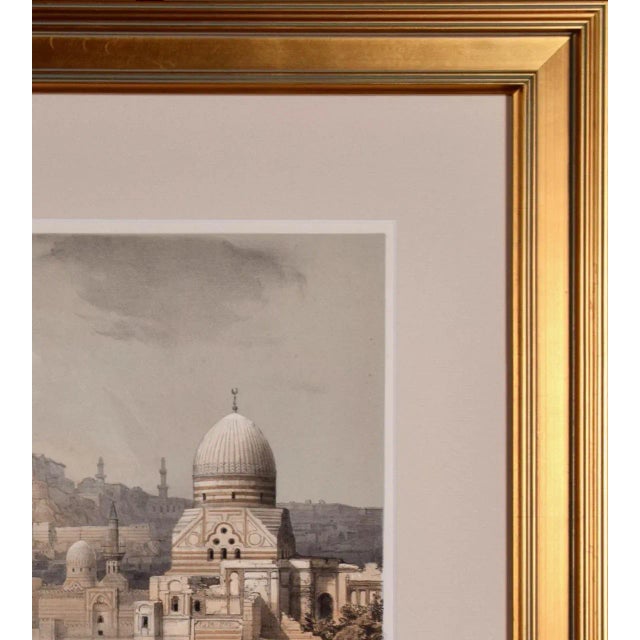 The Citadel of Cairo: 19th C. Hand-Colored Roberts Lithograph, 1849 For Sale In San Francisco - Image 6 of 6