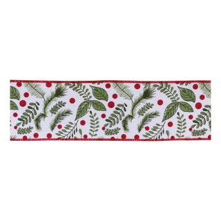 Holiday Foliage Ribbon 4" x 10 yds. For Sale