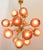 Italian 21st Century Diciotto Polished Brass Frosted Amethyst Bubbles Murano Sputnik Chandelier by Fabio LTD For Sale - Image 3 of 5