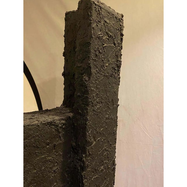 Black Black Geometric Sculpture by Ursula Meyer Conceptual Artist For Sale - Image 8 of 13