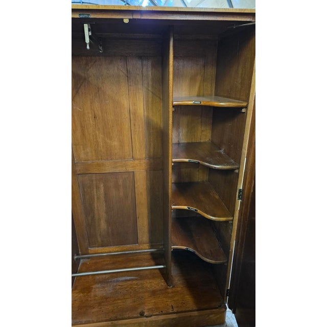 Art Deco Tallboy Gentleman's Wardrobe, 1930s For Sale - Image 8 of 10
