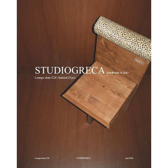 Lounge chair c26 | limited edition of 25 studio greca (2026) | represented by atelier jespers (brussels) + novalis (hong...