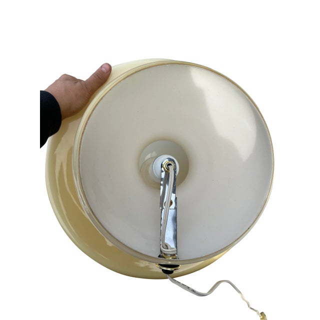 1960s 1960s Mid Century Modern Italian Murano Glass Style Mushroom Table Lamp For Sale - Image 5 of 12