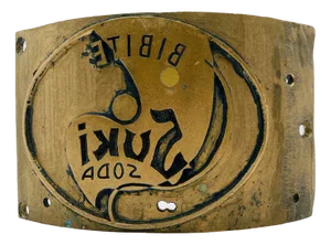 Bronze Industrial Stamp Suki Soda Drinks, Italy, 1940s