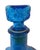 Blue 1960s Empoli Cadmium Blue Art Glass Bottle W/Stopper Textured Italian Decanter For Sale - Image 8 of 8