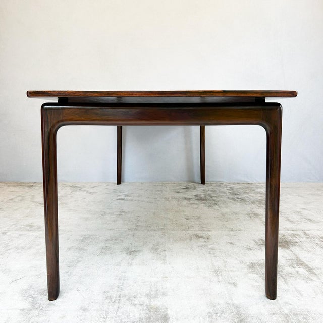 1960s Mid-Century Modern Floating Top Rosewood Coffee Table by Ole Wanscher for Poul Jeppesens Møbelfabrik, 1960s For Sale - Image 5 of 14