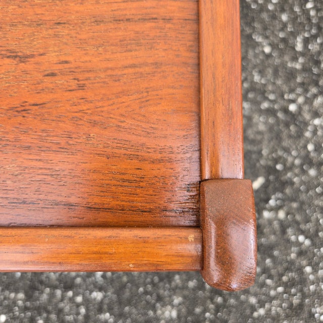 1970s Danish Mid Century Modern Teak Magazine Rack Side Table by Brdr. Furbo For Sale - Image 10 of 14