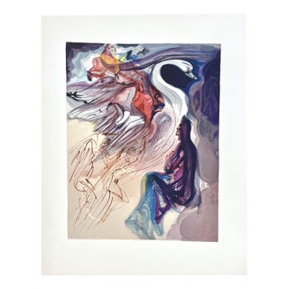Salvador Dali, The Language of the Bird (Divine Comedy), Woodcut For Sale