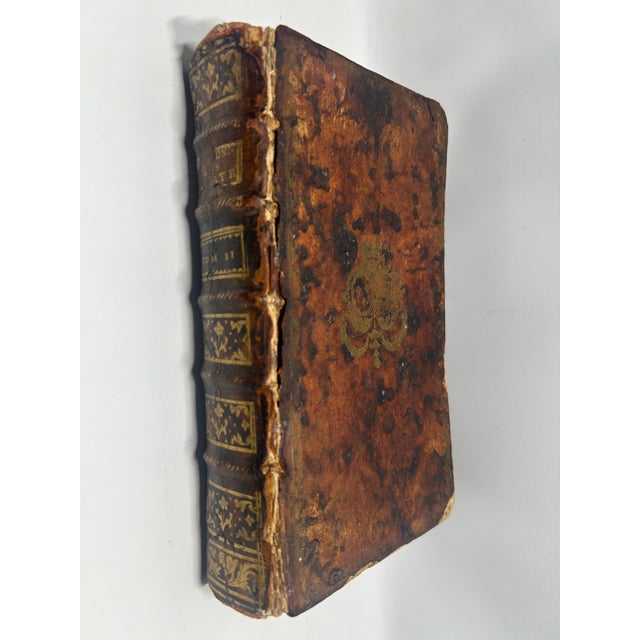 Royal Alliance 18th-Century French Trompe L’Œil Book Box (Livre Secet) – Louis XV & Marie Leszczyńska (Dated 1756) For Sale - Image 4 of 9