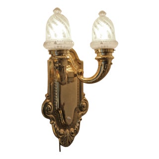 Art Nouveau Wall Lamp, 1890s For Sale
