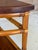 1940s Modernist Rattan & Mahogany Demilune Side Table by Rattanage For Sale - Image 10 of 12
