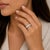 18k White gold ring by David Vangelder of Paris with 67 round diamonds weighing approximately 0.78 carats. Signed and...