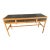 One‑of‑a‑Kind Burberry Commission Console Table – Leather, Stone, Glass & Wood Modern Showpiece For Sale
