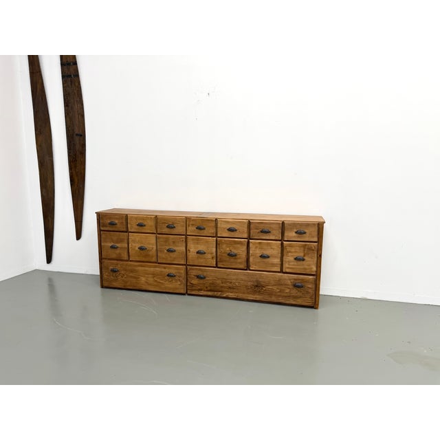 Large Pine Trade Cabinet, 1950 For Sale - Image 10 of 18