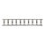 Architectural Salvaged Wooden Balustrade Railing With Original White & Red Knots Paint For Sale