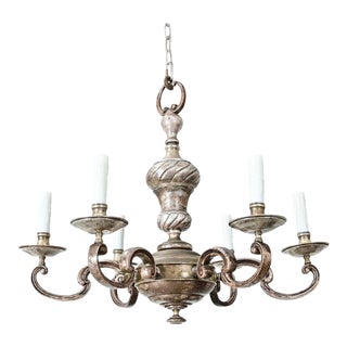 Early 20th Century French Bronze Chandelier For Sale