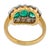 1940s Retro English Gia Colombia No Oil Emerald Diamond 18k Two Tone Gold Ring, Size 4 For Sale In Los Angeles - Image 6 of 8