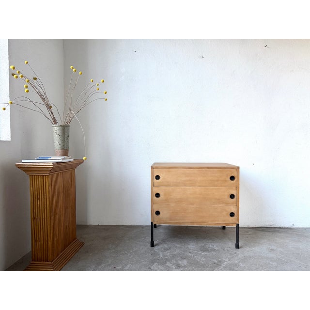 Maison lecan presents this three-drawer chest from the minvielle collection, produced by arp — ateliers de recherches...