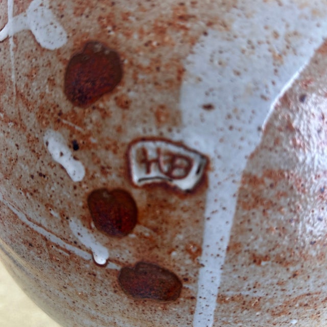 1970s Vintage Handmade Studio Pottery Table Lamp For Sale - Image 5 of 8