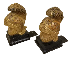 1960s Borghese Helmet Bookends