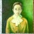 Green Vintage 1960s Italian Green-Toned Portrait Oil Painting For Sale - Image 8 of 14