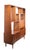 Classic Mid Century Wall Unit, Room Divider, featuring open storage on top, a drop front desk cabinet, over a base with a...