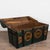 Original hand-painted teal blue oak dome top trunk from Sweden. Traditional hand-painted details include lovely floral...