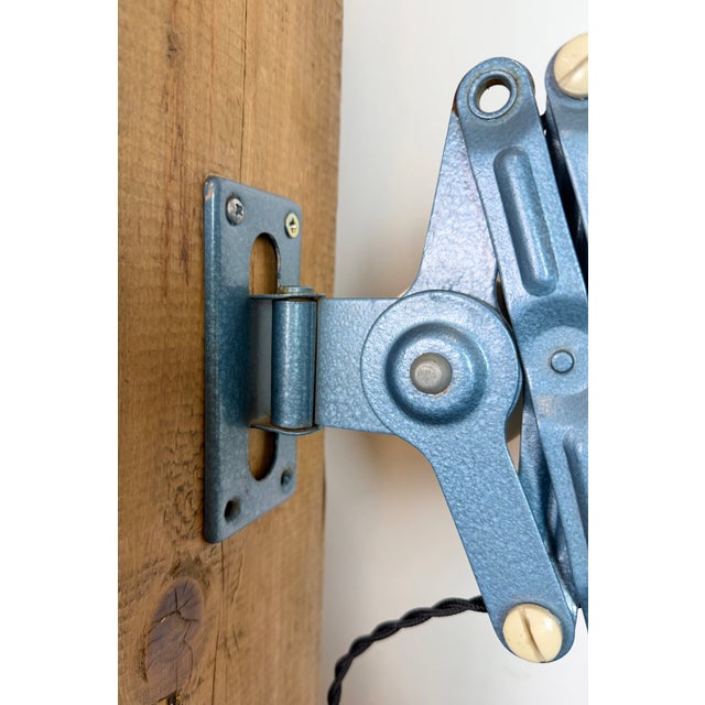 Industrial East German Scissor Lamp from Reif Dresden, 1950s For Sale - Image 13 of 18