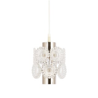 Small Floral Chrome Sputnik Pendant Light, Germany, 1960s For Sale