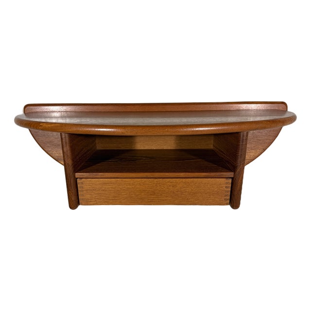 Teak Wall Console by Kai Kristiansen for Vildbjerg Møbelfabrik, 1960s For Sale