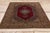 Red Vintage Persian Qum Rug, 03'01 X 04'09 For Sale - Image 8 of 10