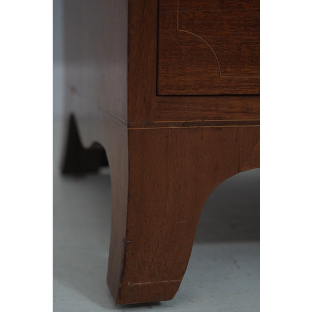 Bench Made Federal Style Mahogany Inlaid Chest For Sale - Image 13 of 16