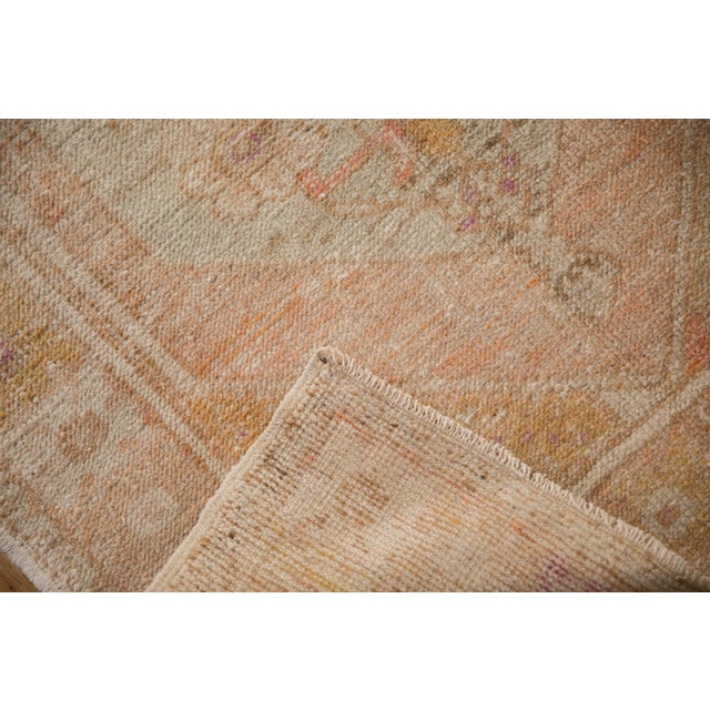 Tan Vintage Distressed Oushak Rug Runner - 3' x 8'8" For Sale - Image 8 of 9