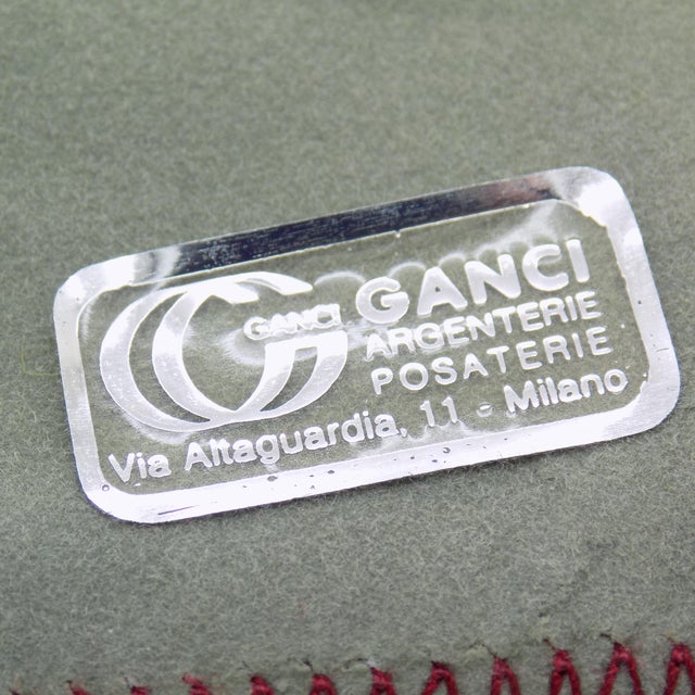 1970s Vintage Italian Handmade Genuine Silver Paper Knife and Magnifier Desk Set For Sale - Image 5 of 18