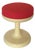Iconic 1970s Space Age Tulip Stool, German Plastic Stool in Red For Sale