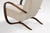 1950s Art Deco Sheepskin H-269 Lounge Chair by Jindrich Halabala for Thonet, 1930s For Sale - Image 5 of 7