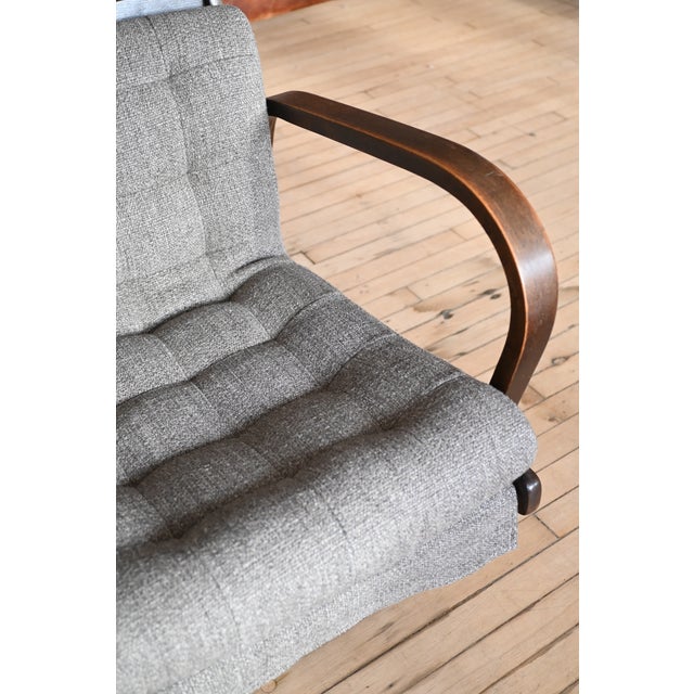 1940's Karel Koželka & Antonín Kropáček Armchairs, a Pair For Sale - Image 4 of 10