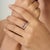 Dainty Amethyst & Zircon Open Cuff Ring in 925 Silver, Size 8 For Sale - Image 4 of 12