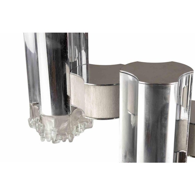 Modernist Chandelier attributed to Gaetano Sciolari, 1970s For Sale - Image 6 of 8